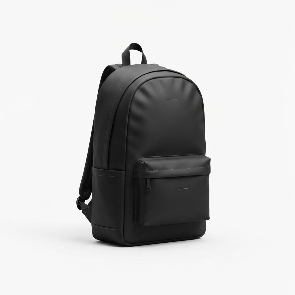 Minimalist Black Backpack